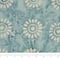 SINGER Batik Cadet Blue Sunflower Cotton Fabric